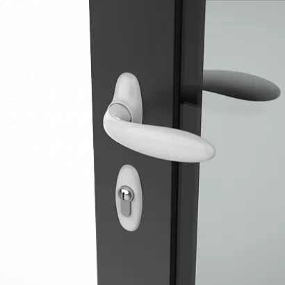 Нажимная ручка с замком Нажимная ручка с замком