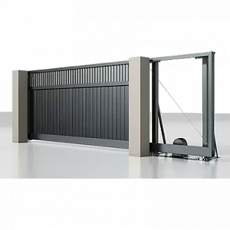 Откатные ворота с электроприводом серии Prestige
